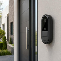 Timbre Inteligente Centinela instalado junto a la puerta principal